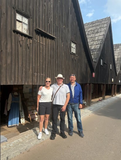 Julie and Paul with Vasily