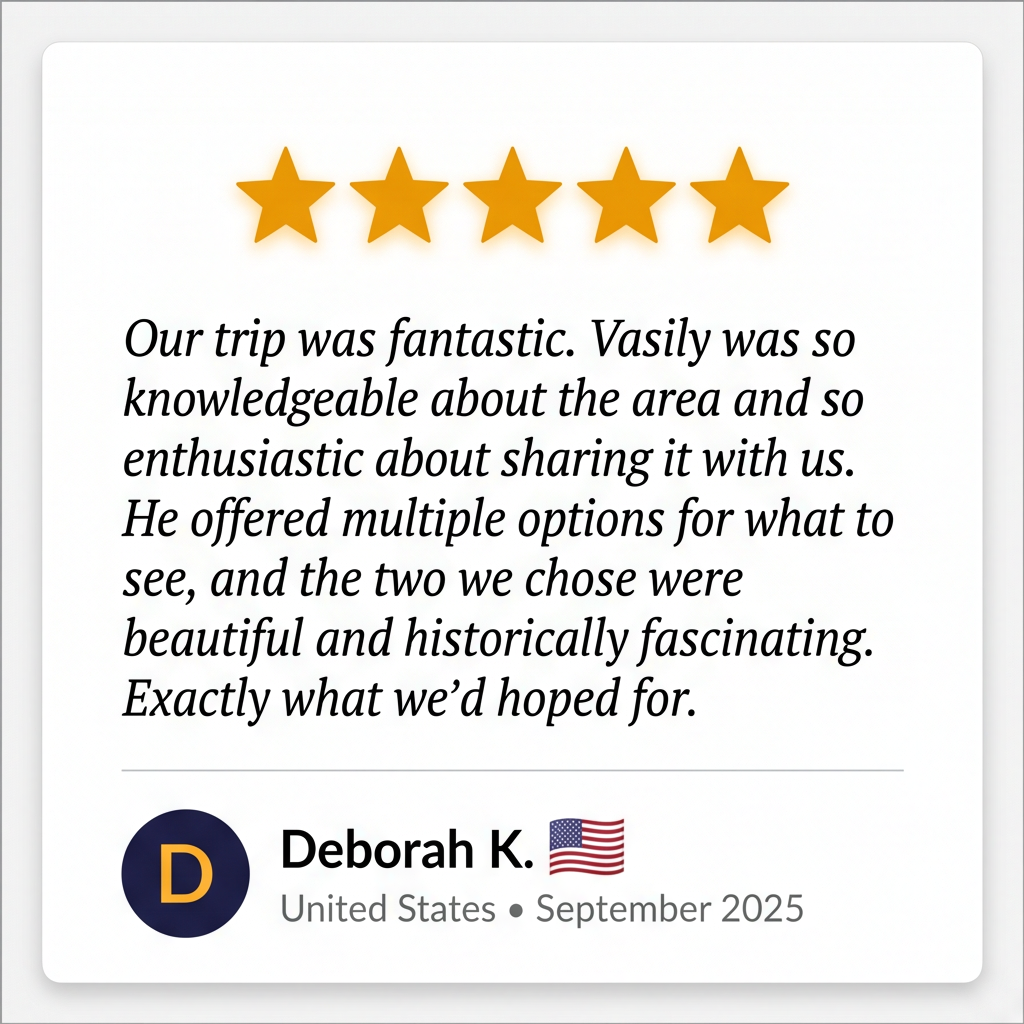 5-star review from Deborah K., United States