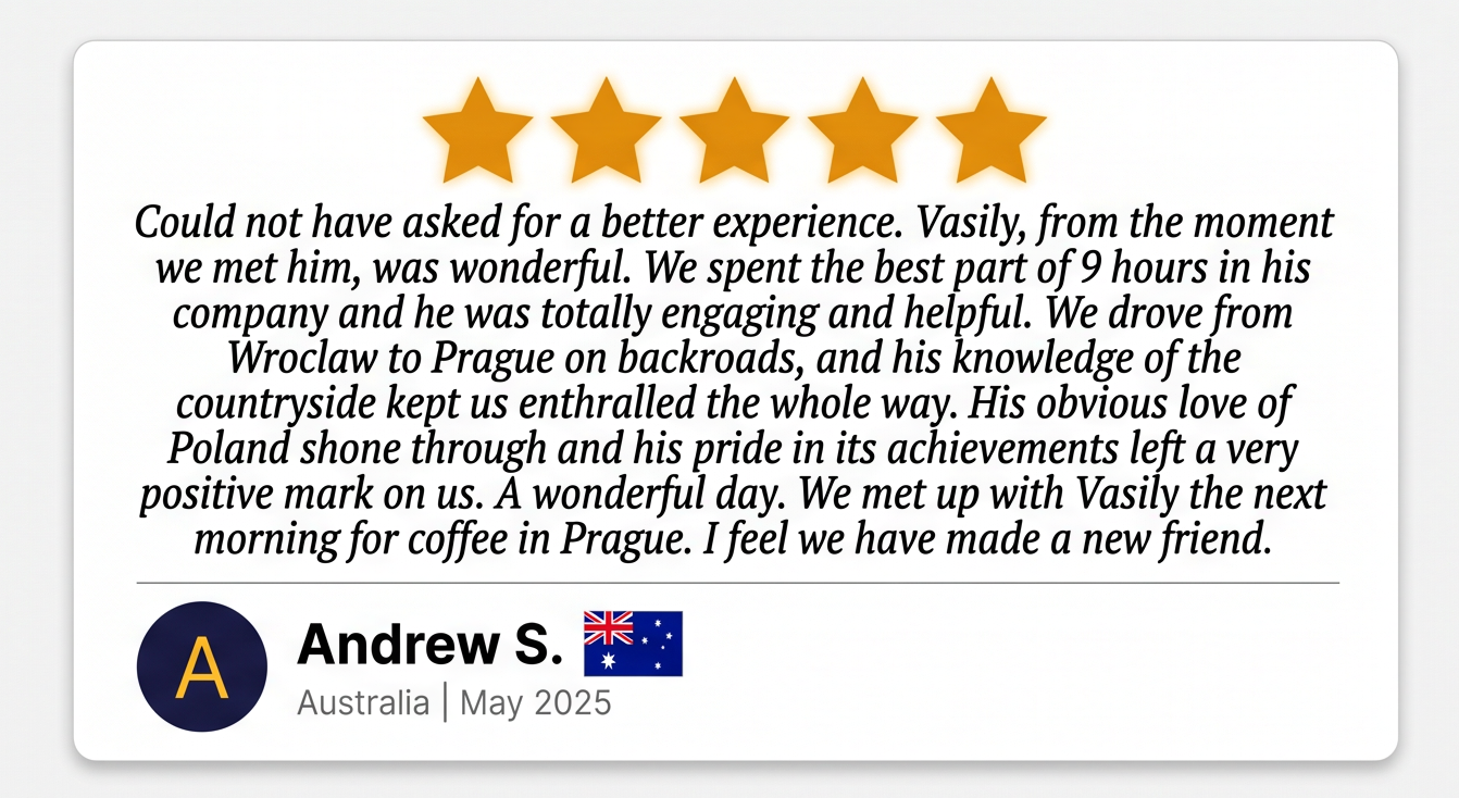 5-star review from Andrew S., Australia