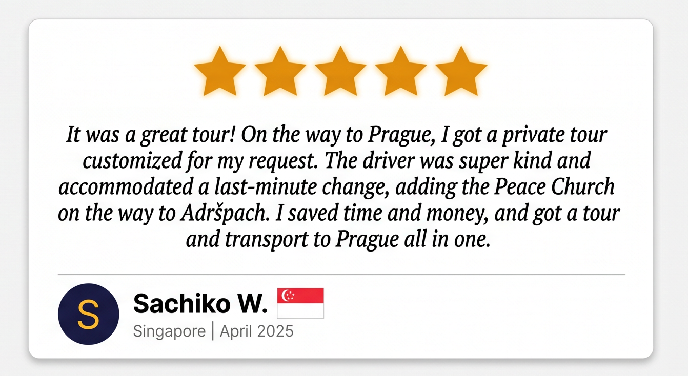 5-star review from Sachiko W., Singapore