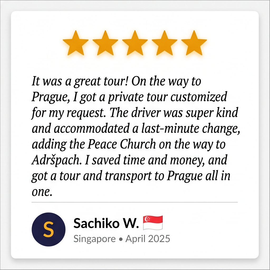 5-star review from Sachiko W., Singapore